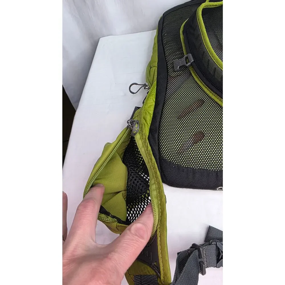Osprey Raptor 6 Hydration Backpack Green Hiking Cycling Day Pack NO Bladder